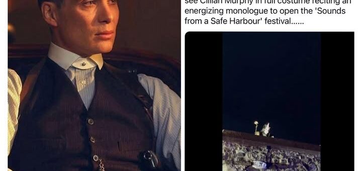 Cillian Murphy Brigades Irish Heritage in Viral Cork Festival Costume