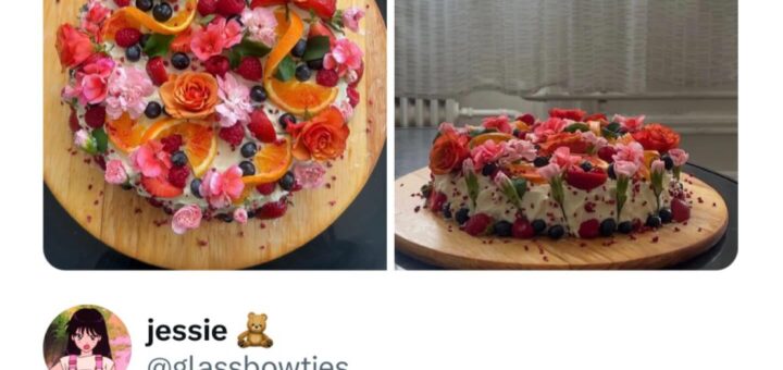 Absolutely delighted by this stunning cake! Its beauty is truly a work of art. 🎂✨ #CakeArt #BakingMagic #DessertGoals #SweetTreats #InstaGood